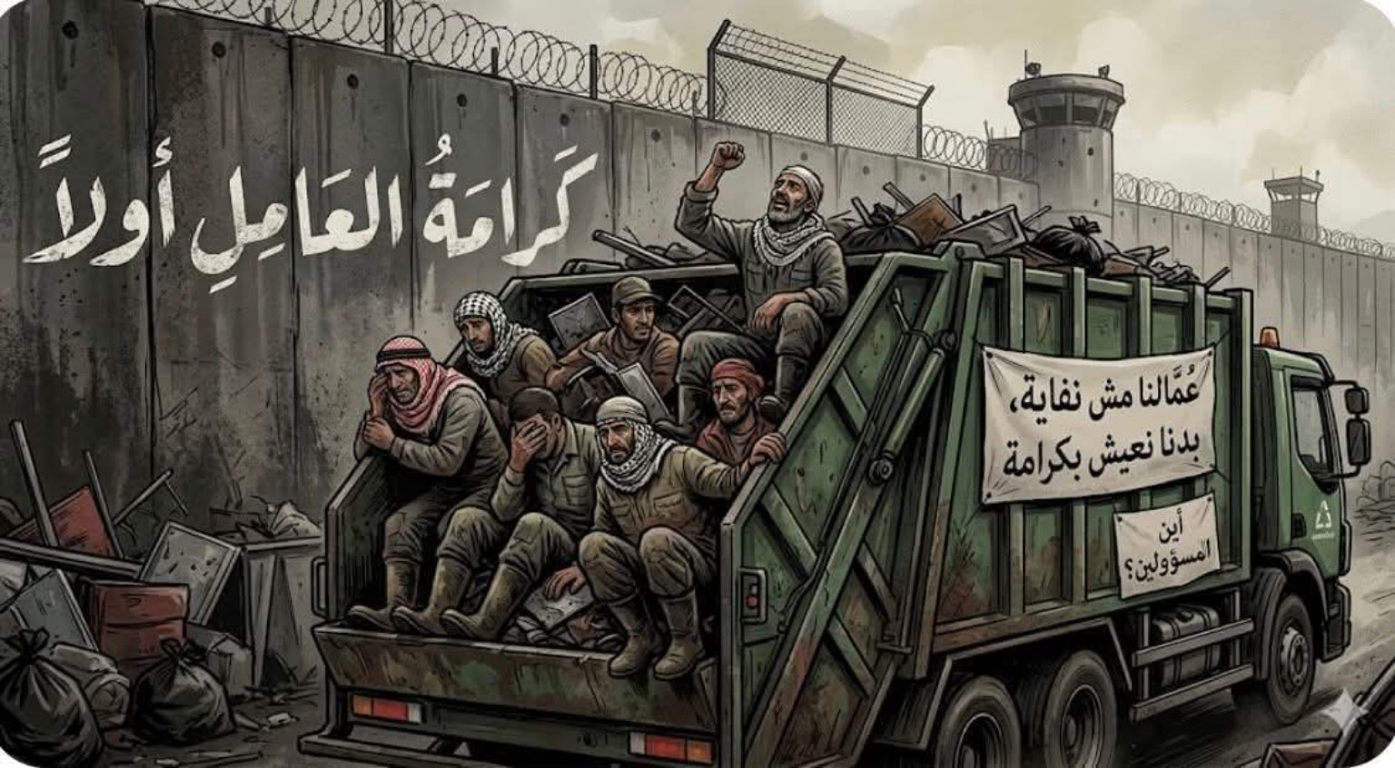 هذه ليست شاحنة نفايات… هذه صورة واقعٍ يختبر كرامتنا