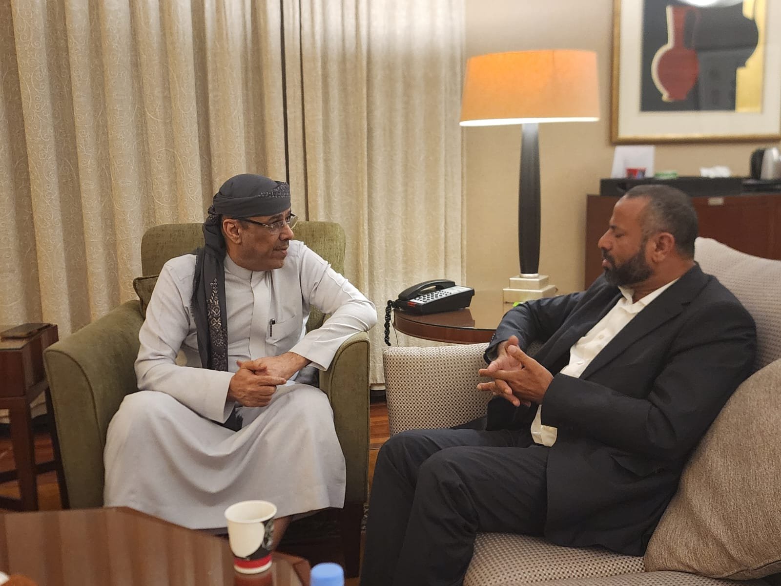 الميسري يستقبل محافظ محافظة الضالع اللواء أحمد القبة